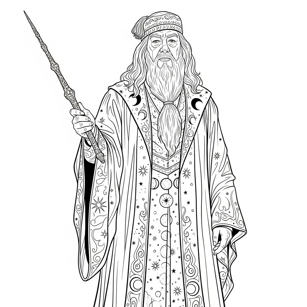 Harry Potter para colorear para niño de 5 años