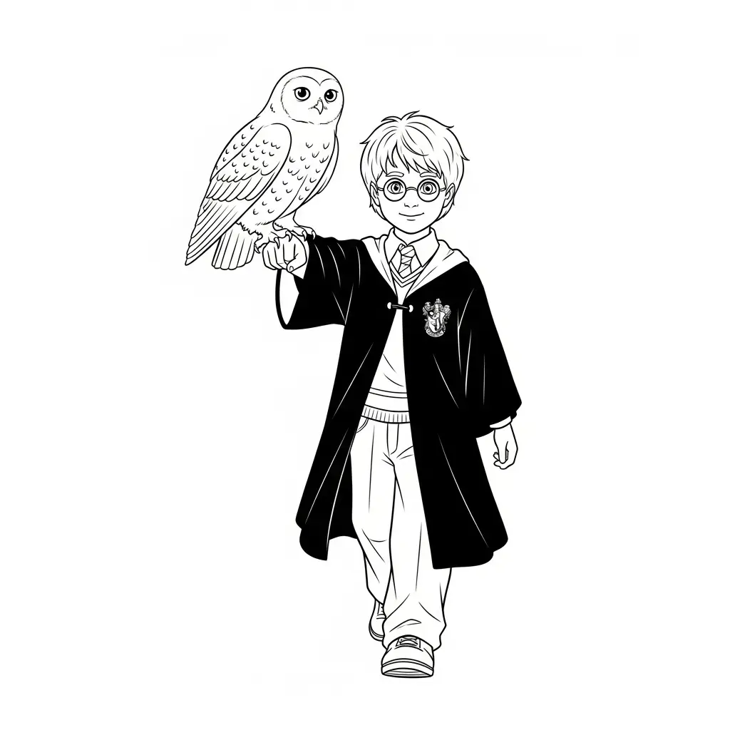 Harry Potter para colorear gratis