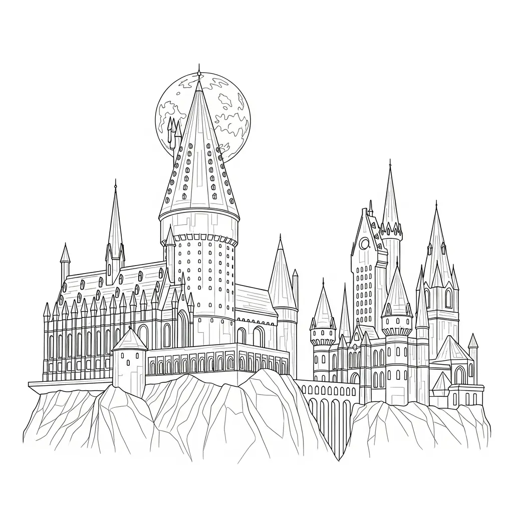 Harry Potter para colorear para imprimir para niño de 10 años 1