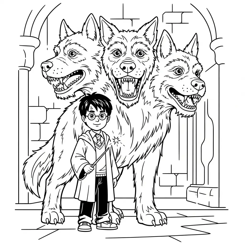 Harry Potter para colorear para imprimir 1