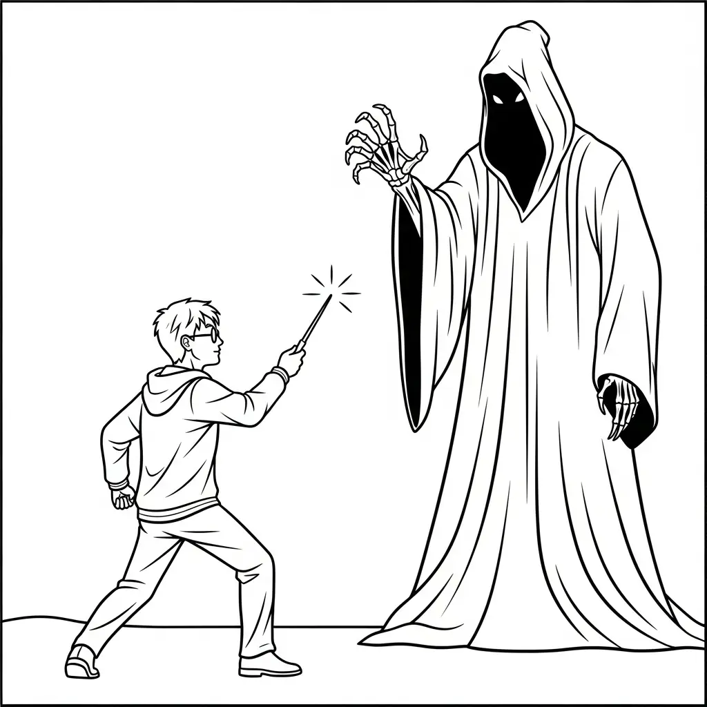 Harry Potter para colorear para imprimir para niño de 10 años