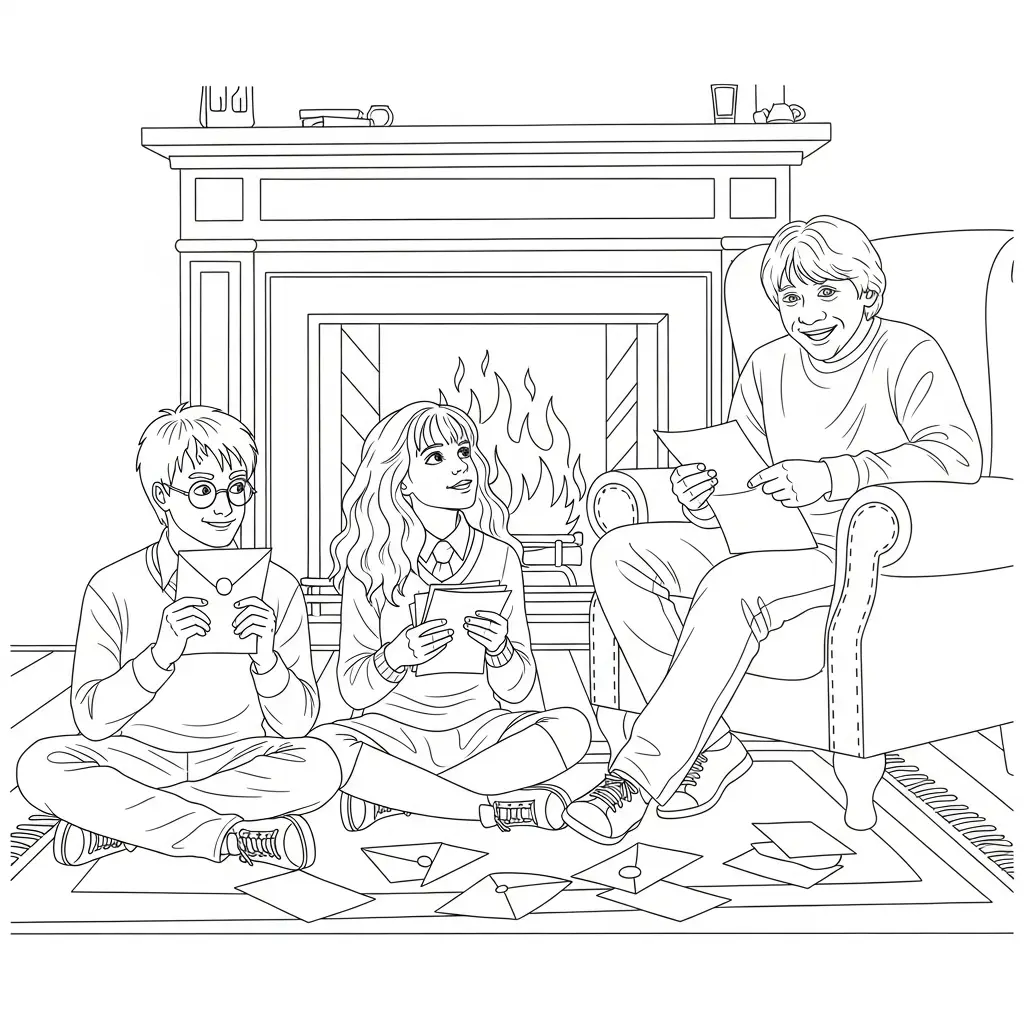 Harry Potter para colorear para imprimir para niño de 2 años