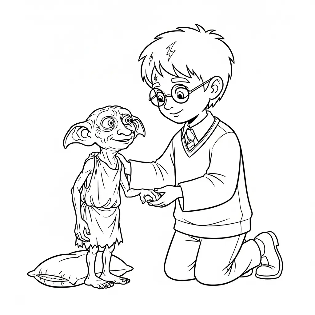 Harry Potter para colorear de para niños