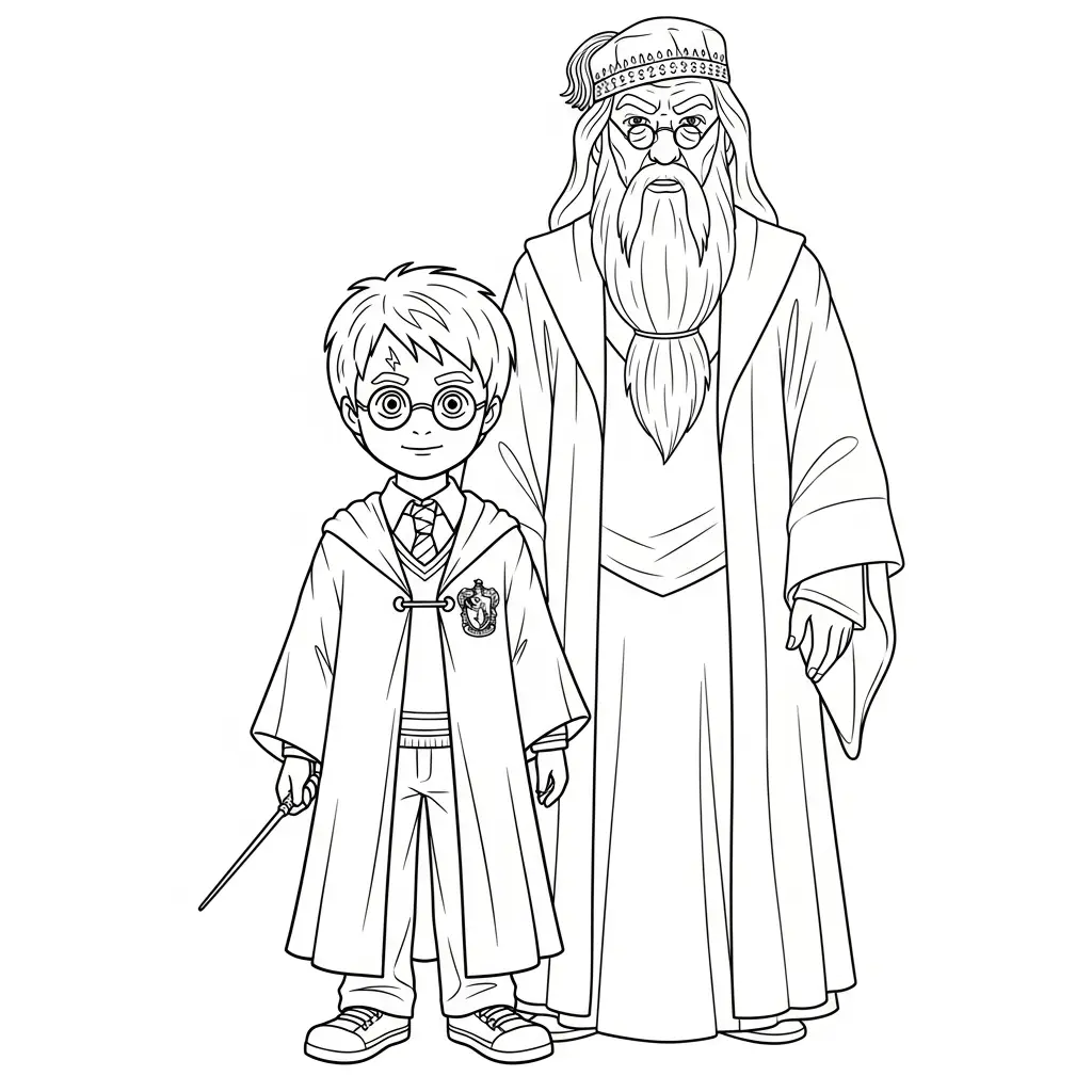Harry Potter para colorear para descargar 1