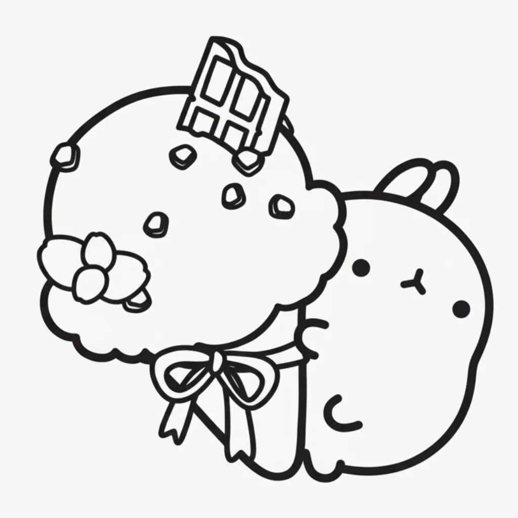 Helado 15 para colorear para niños para imprimir