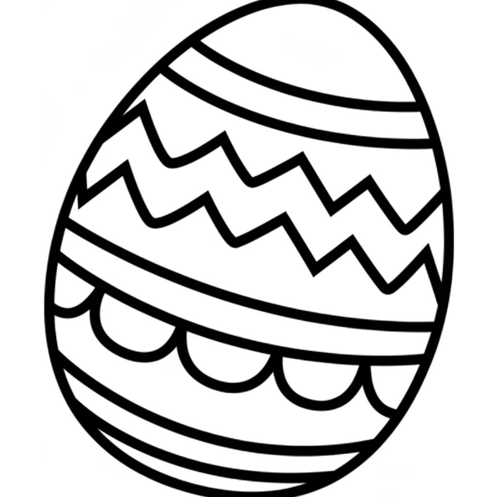 para imprimir Huevos de Pascua 1 para colorear gratis