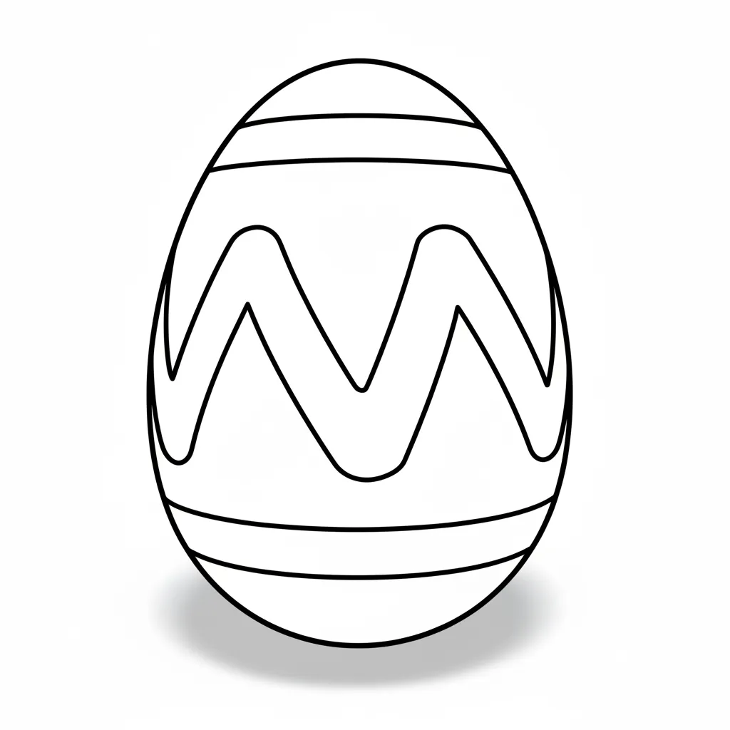 Huevos de Pascua 16 para colorear y recortar