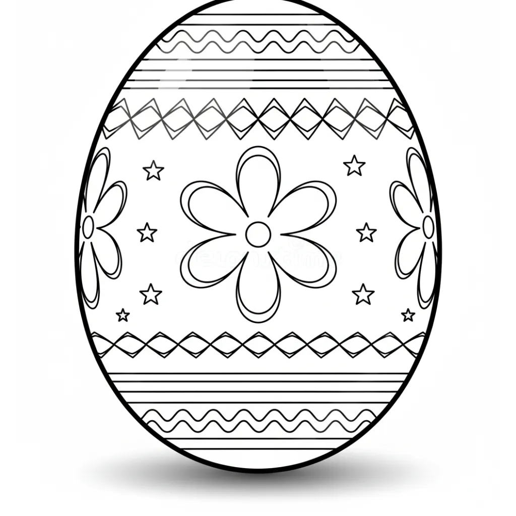 Huevos de Pascua 17 para colorear en línea