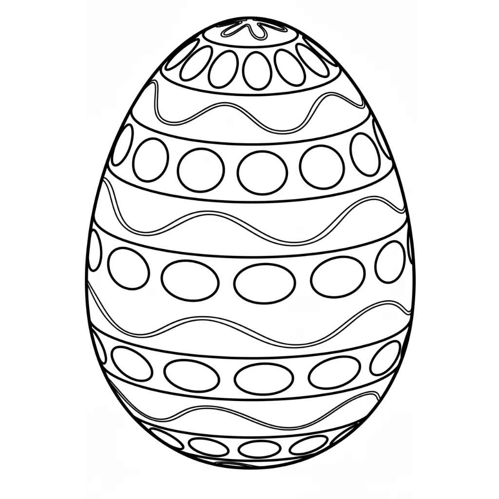 Huevos de Pascua 7 para colorear para imprimir para niño de 12 años