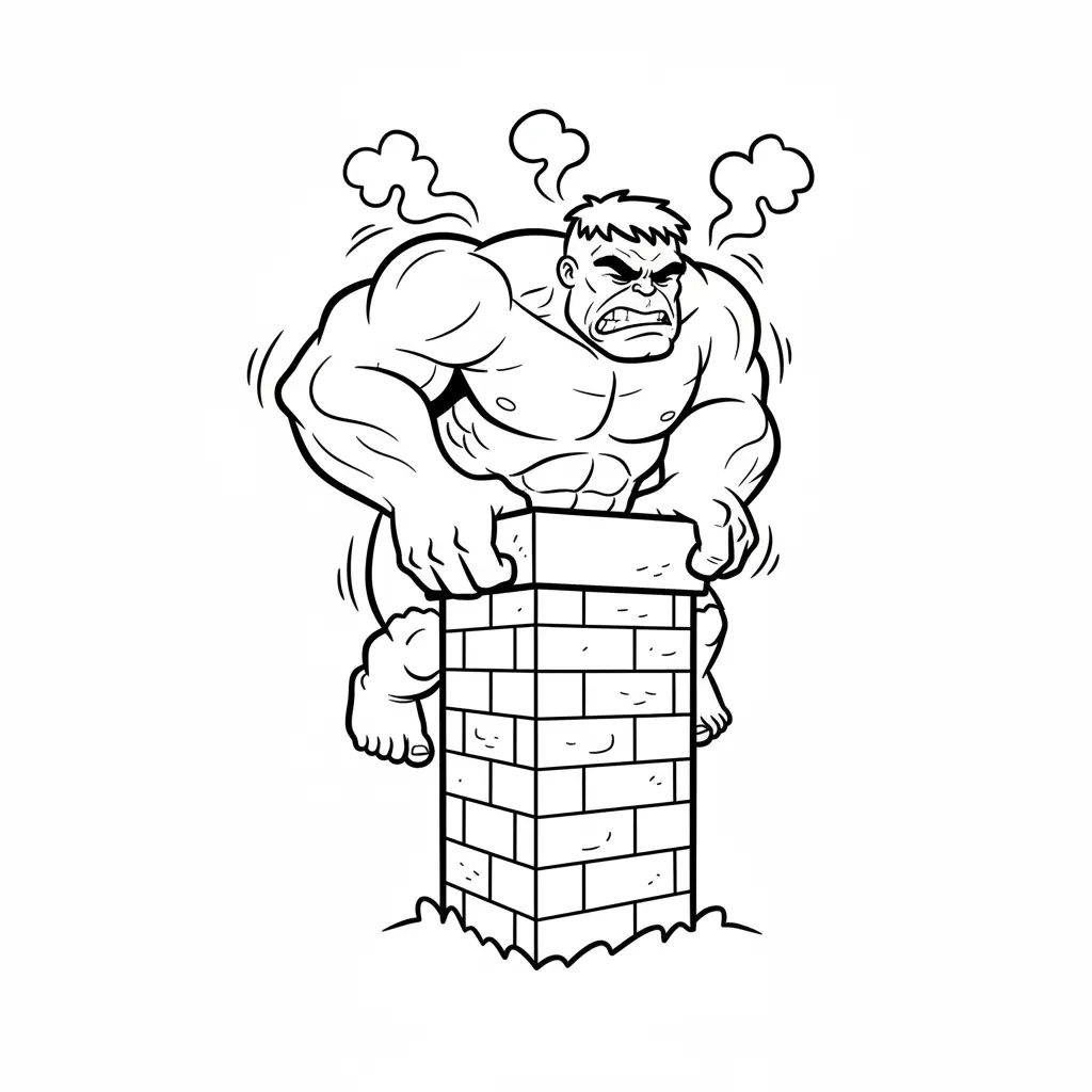 Hulk de Navidad para colorear en línea 1