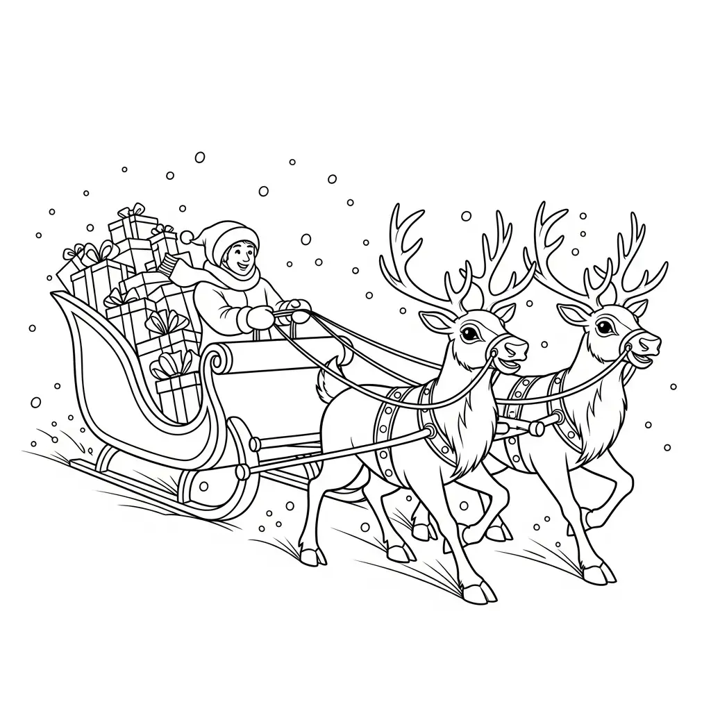 Invierno para colorear para imprimir para niño de 10 años