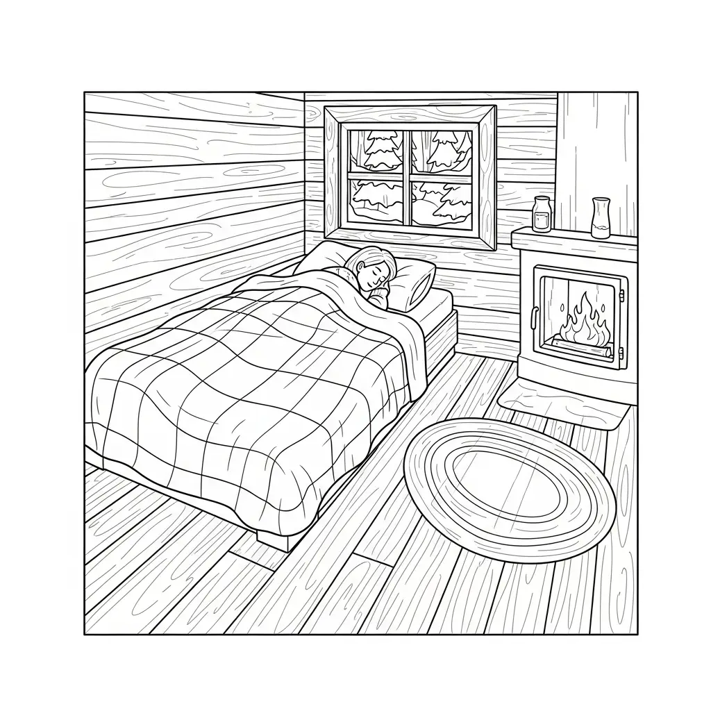 Invierno para colorear para imprimir