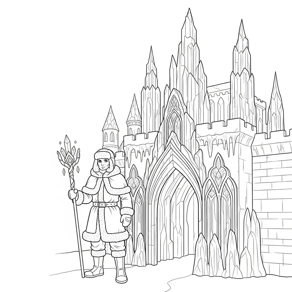 Invierno para colorear para descargar