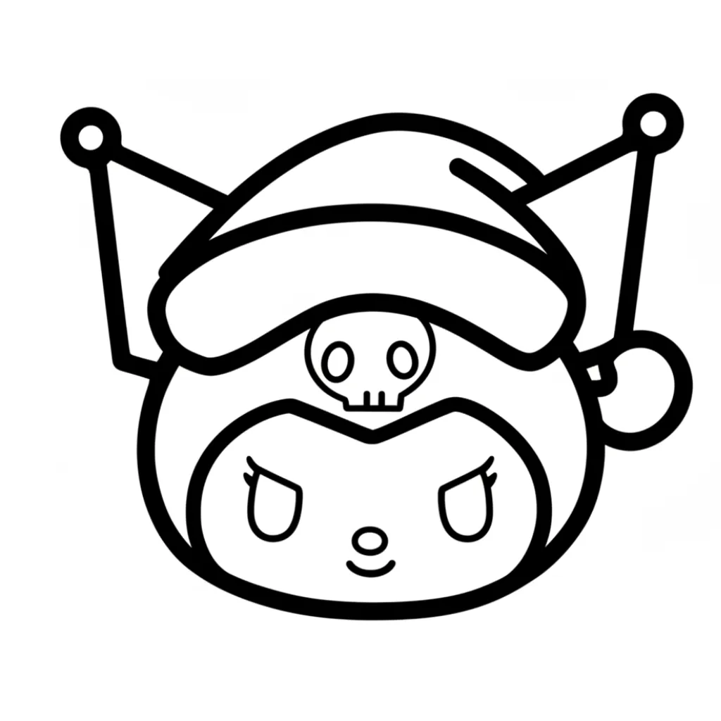 Kuromi de Navidad 25 para dibujar e imprimir