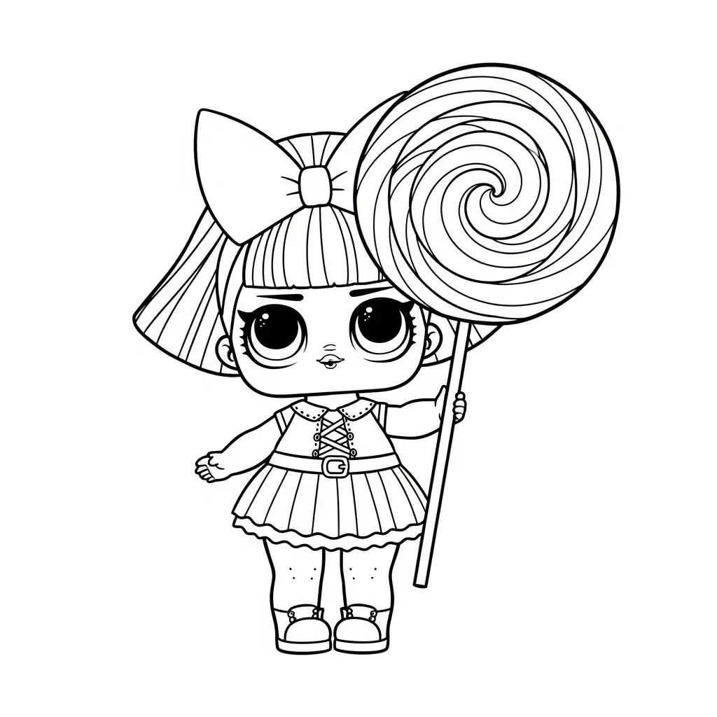 para imprimir LOL Surprise para colorear gratis