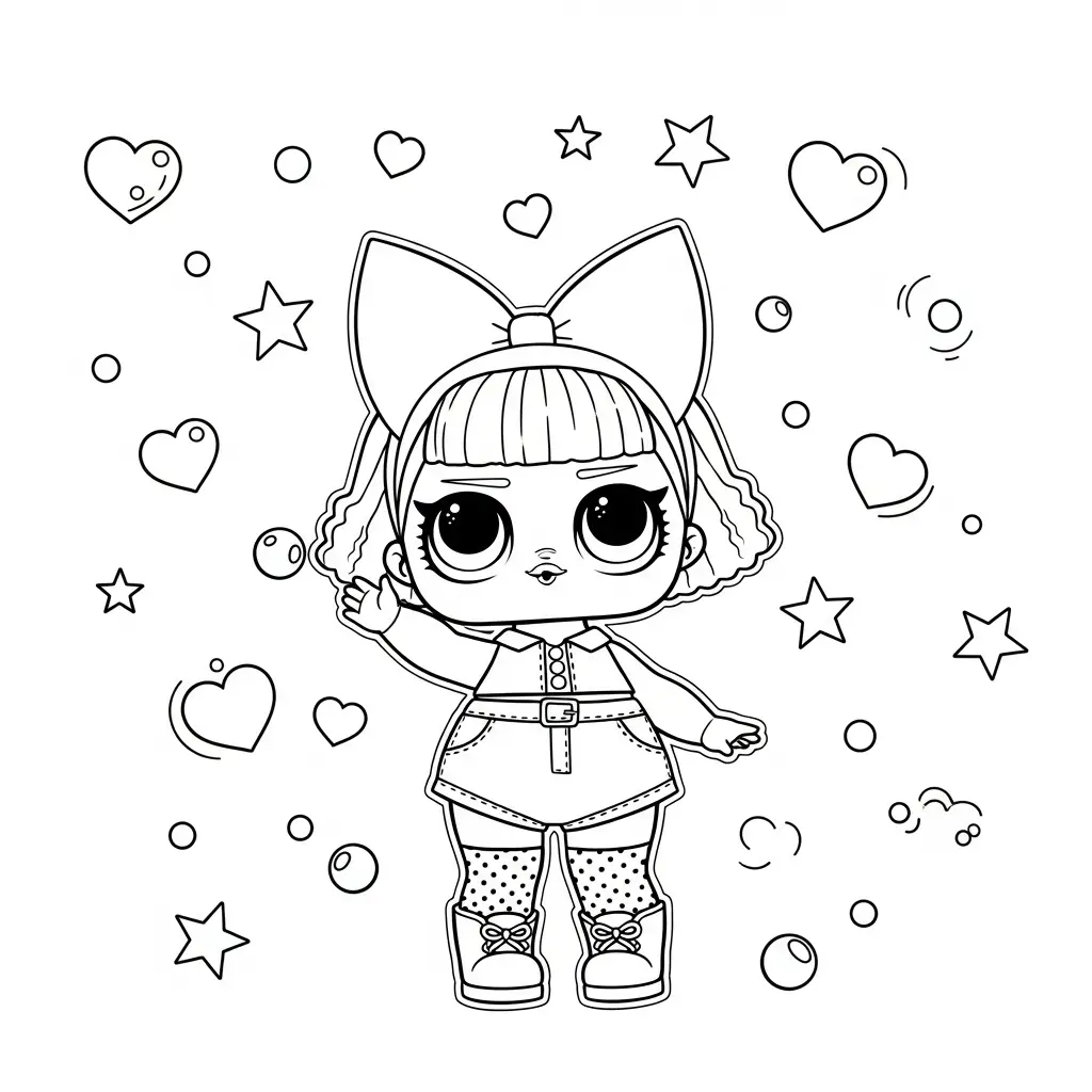 LOL Surprise para colorear para bebé para imprimir