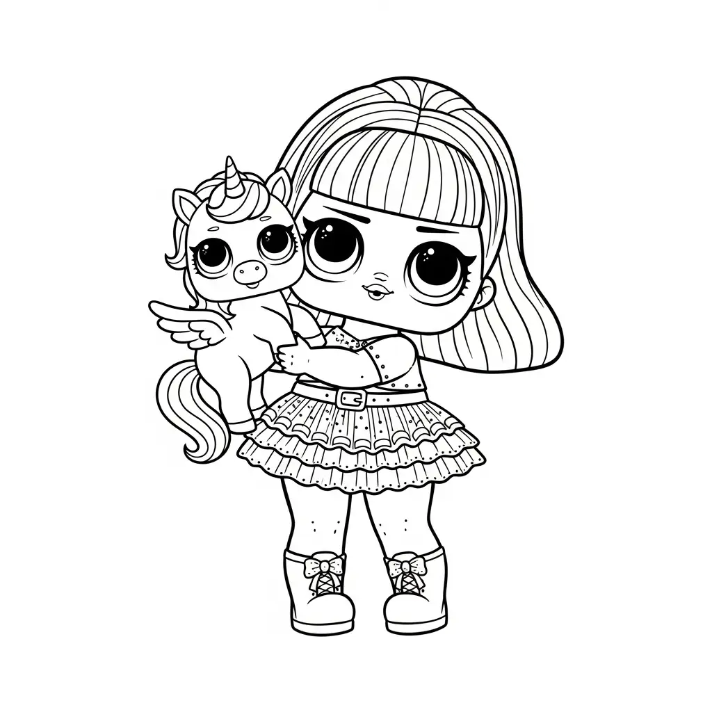 LOL Surprise para colorear para imprimir para niño de 10 años
