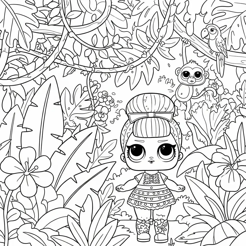 LOL Surprise para colorear gratis para imprimir