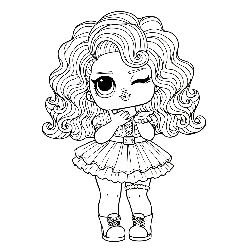 imagen de LOL Surprise para colorear para niño