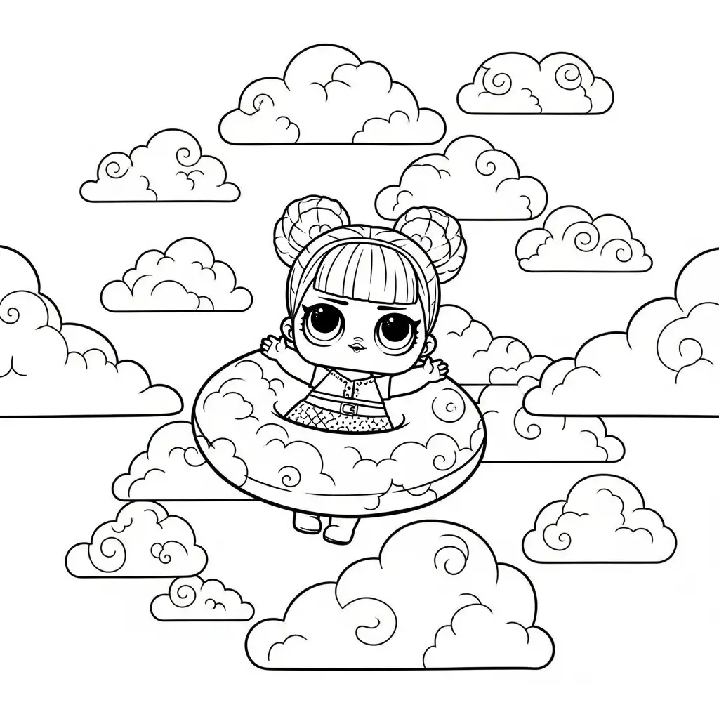 LOL Surprise para colorear para imprimir kawaii