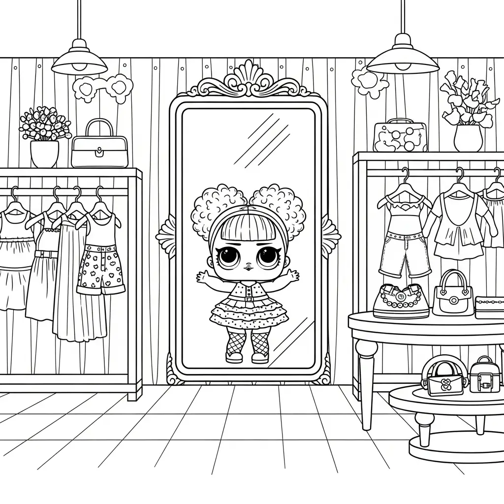 LOL Surprise para colorear para niños para descargar 1