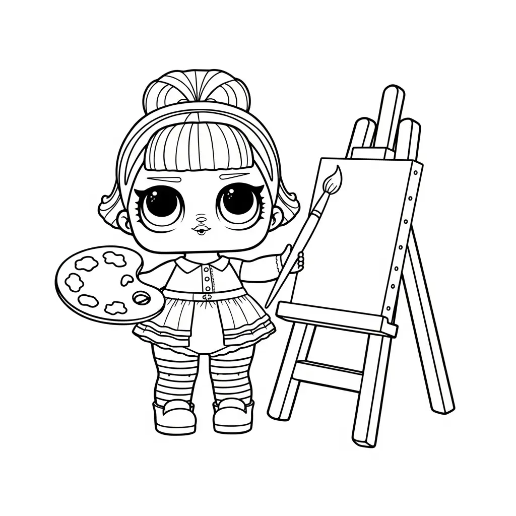 LOL Surprise de niño para colorear para imprimir 1