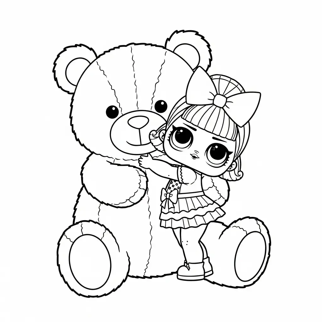 LOL Surprise para colorear para imprimir para niño de 2 años