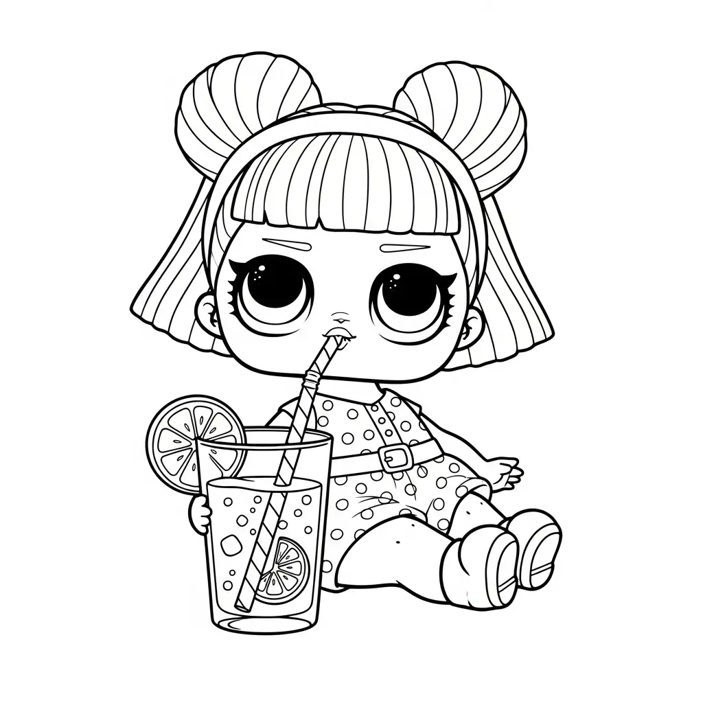 LOL Surprise para colorear para imprimir para niño de 8 años