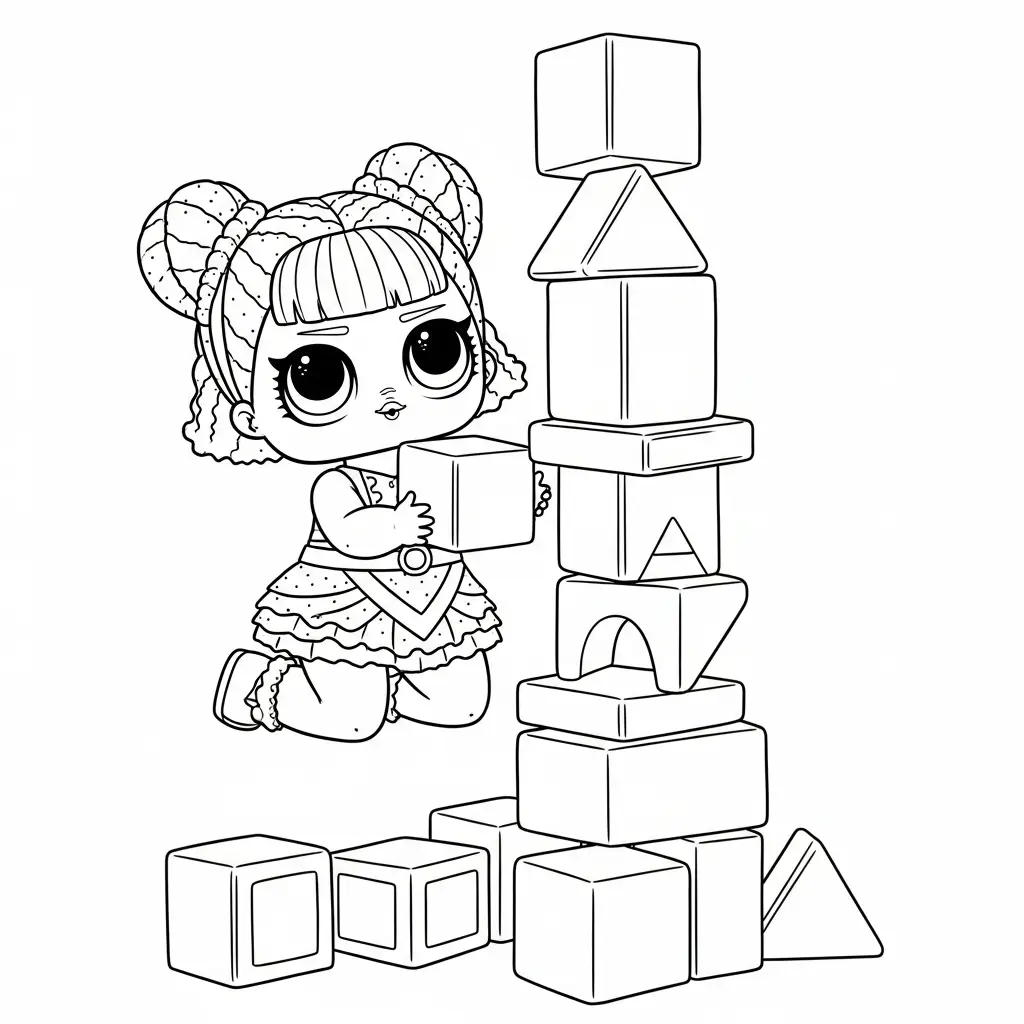 LOL Surprise para colorear gratis para imprimir 2