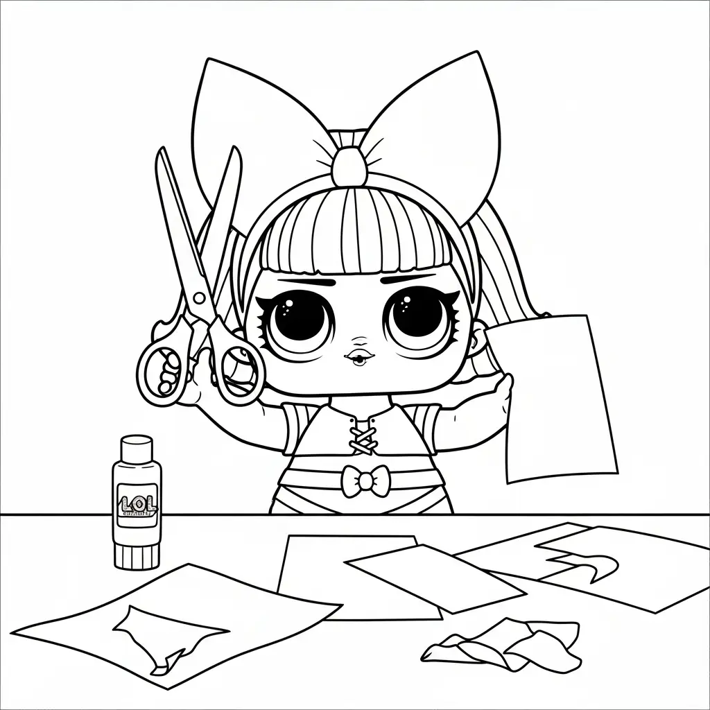 LOL Surprise para colorear para imprimir para niño de 6 años