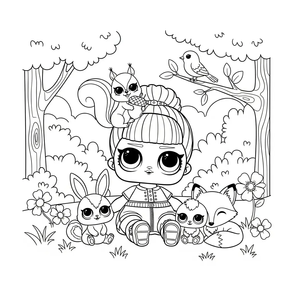 LOL Surprise para colorear para imprimir para niños