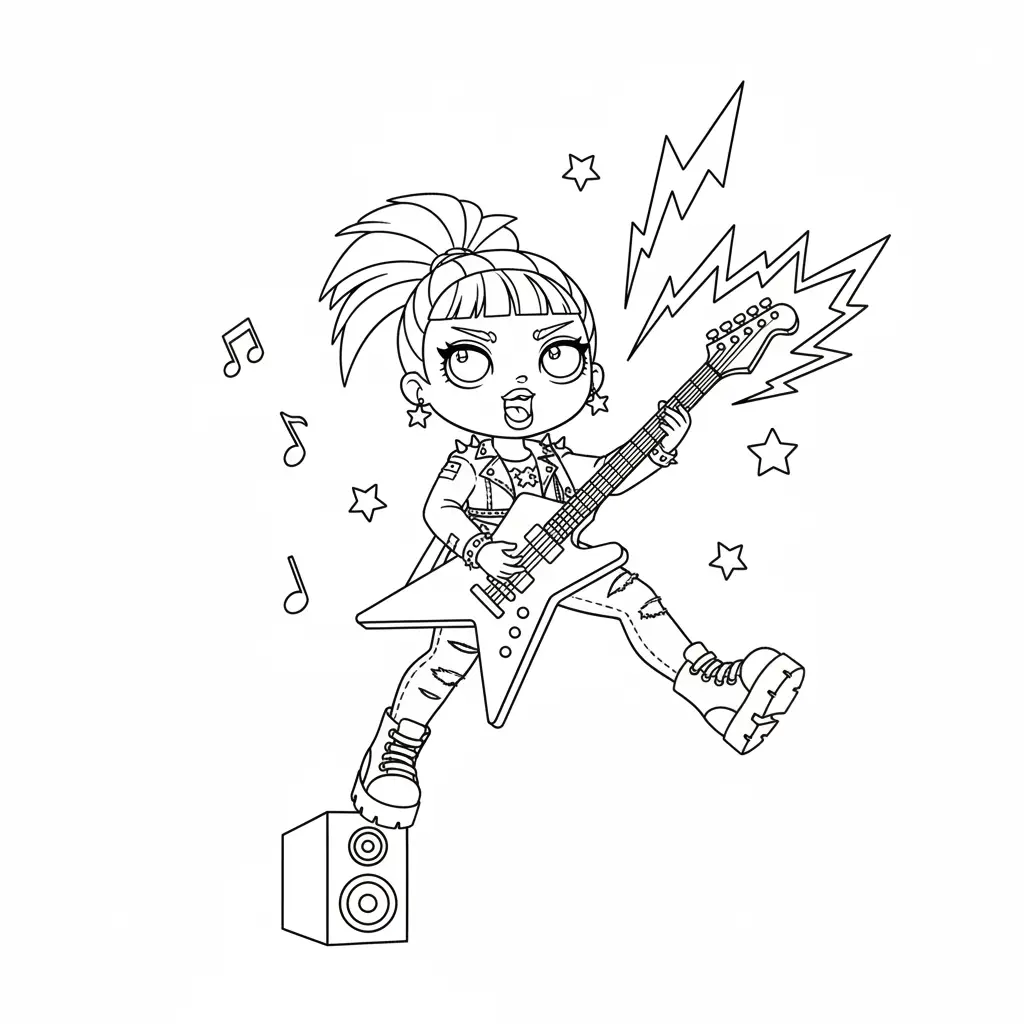 LOL Surprise para colorear para imprimir para niño de 8 años 1