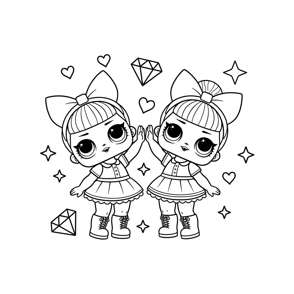LOL Surprise para colorear para imprimir pdf gratis
