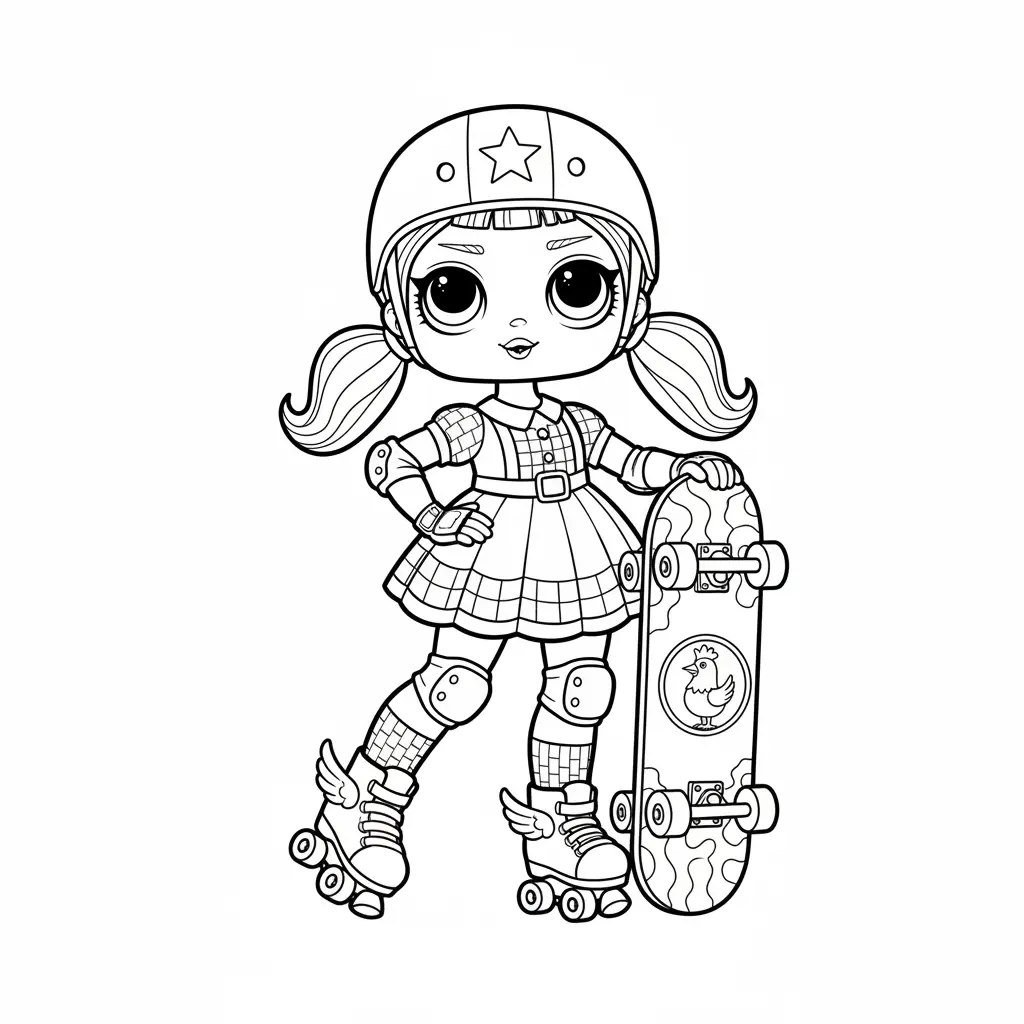LOL Surprise para colorear para imprimir para niños 1