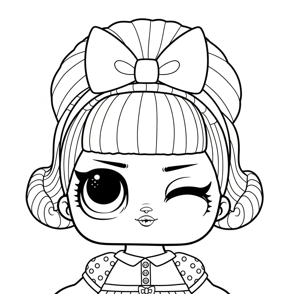 imprimir LOL Surprise para colorear para niño