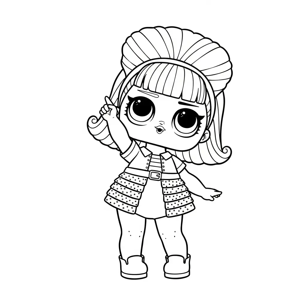 LOL Surprise de niño para colorear para imprimir