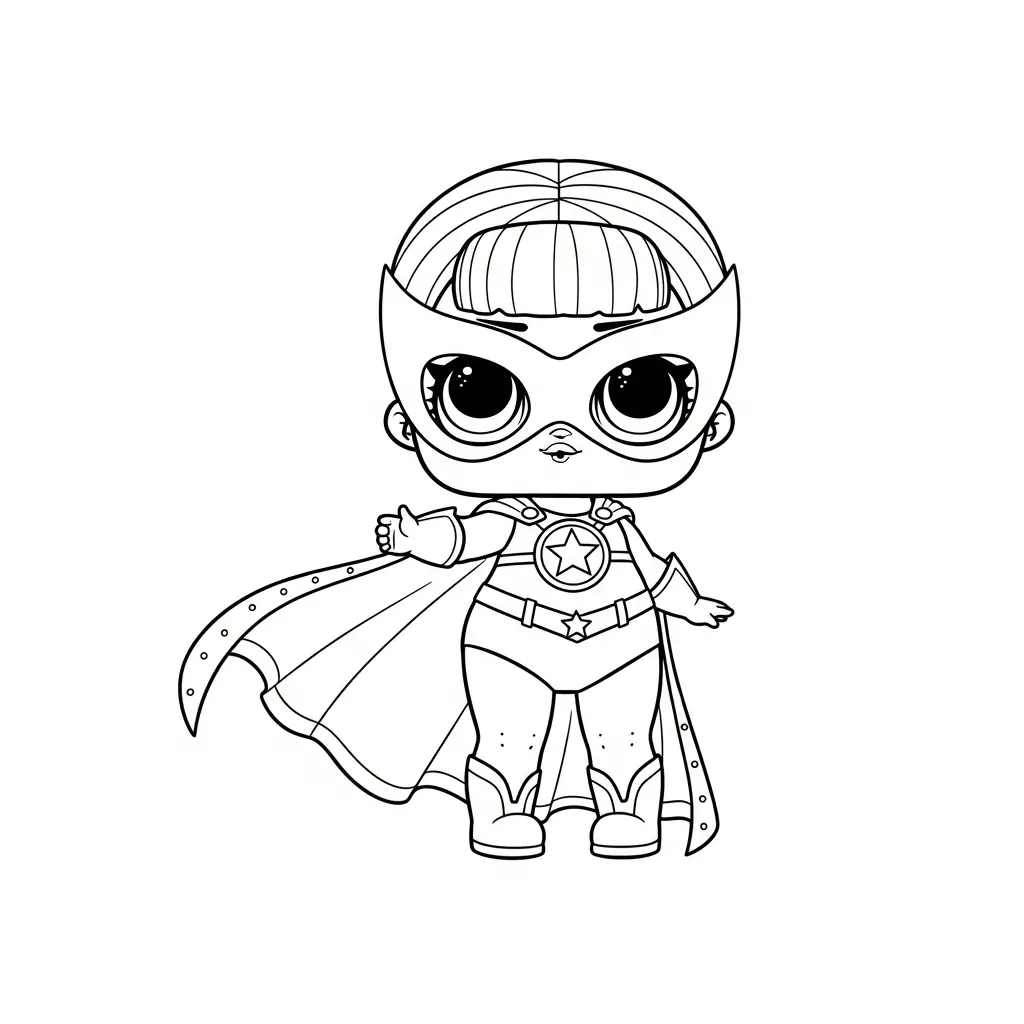 LOL Surprise para colorear para niños para descargar