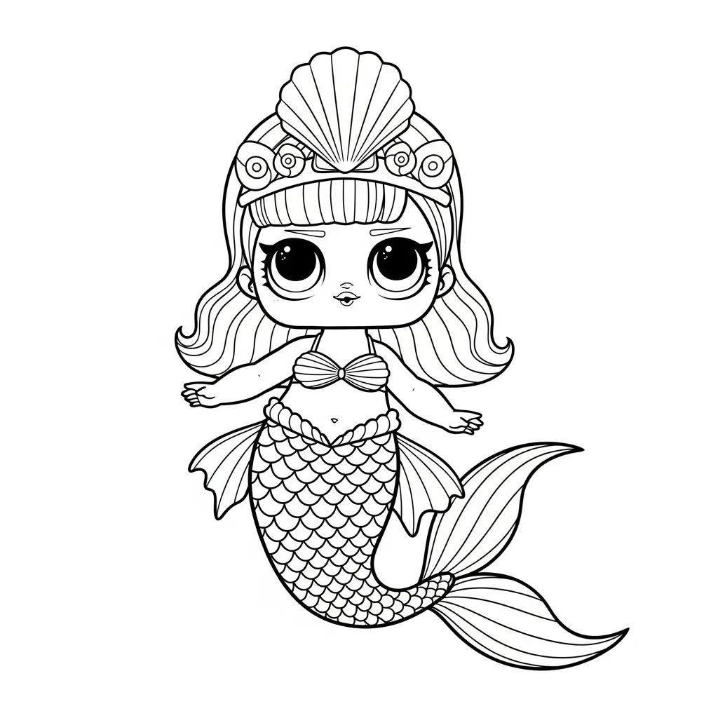 LOL Surprise para colorear educativo para niño