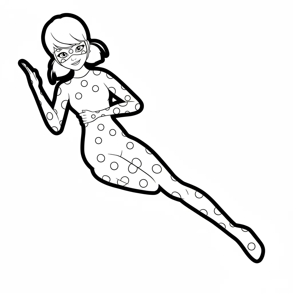 LadyBug 13 para colorear en línea