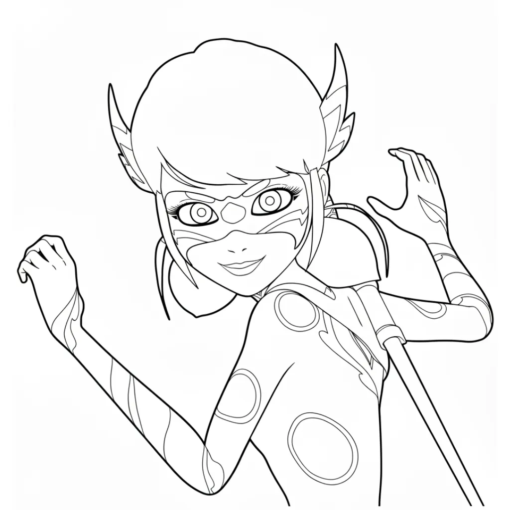 LadyBug 15 para colorear para imprimir para niño de 2 años