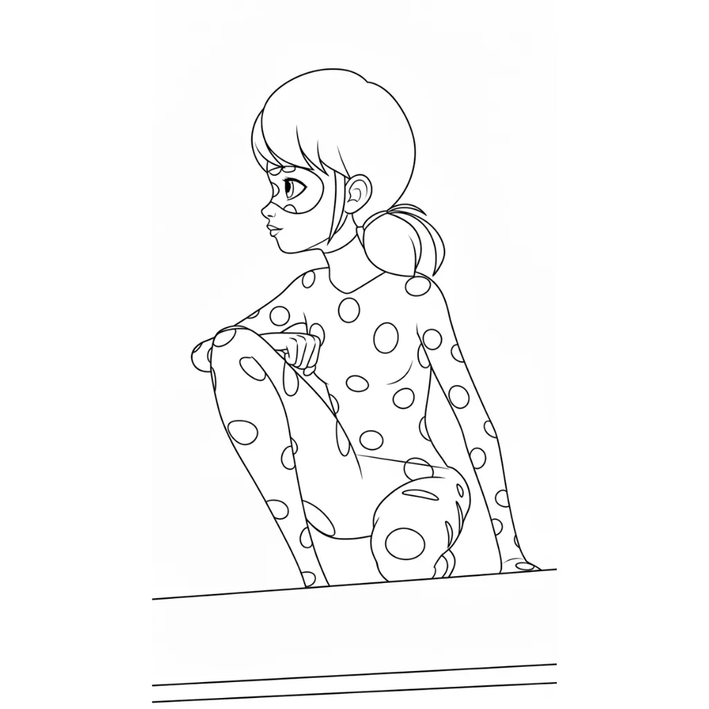 imprimir LadyBug 20 para colorear para niño