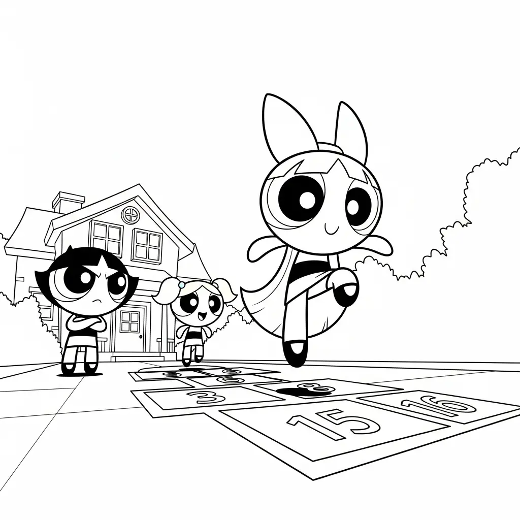 Las Chicas Superpoderosas para dibujar e imprimir