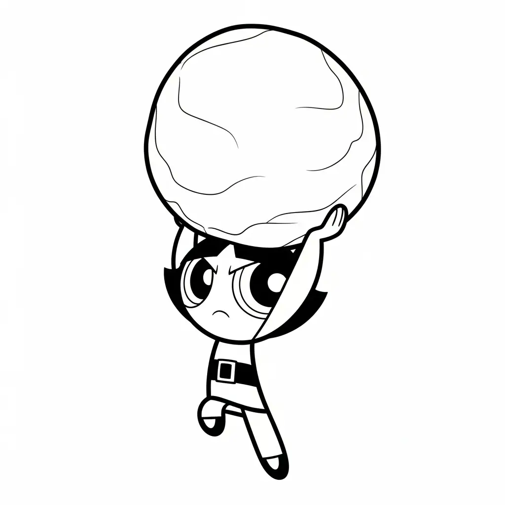 Las Chicas Superpoderosas para colorear en línea