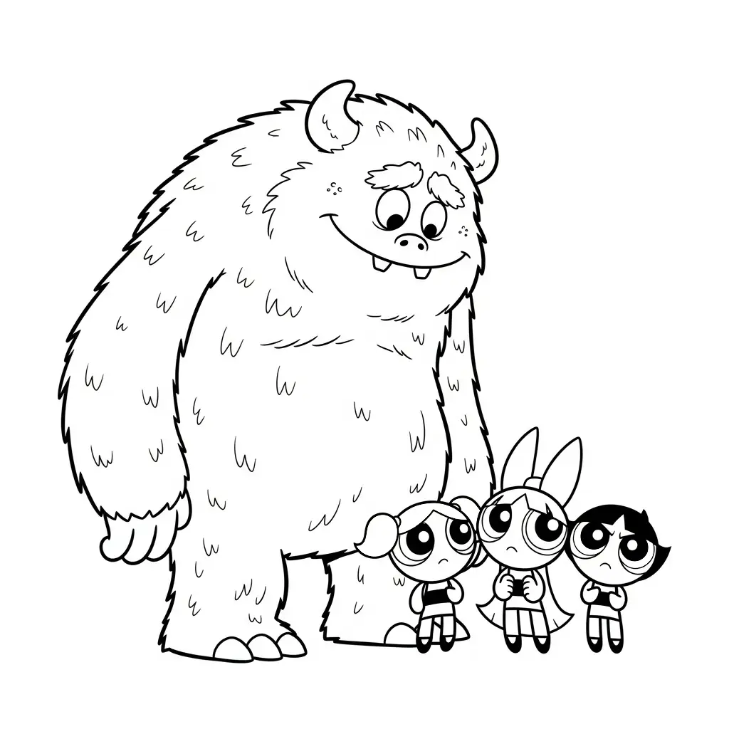 Las Chicas Superpoderosas para colorear para imprimir pdf