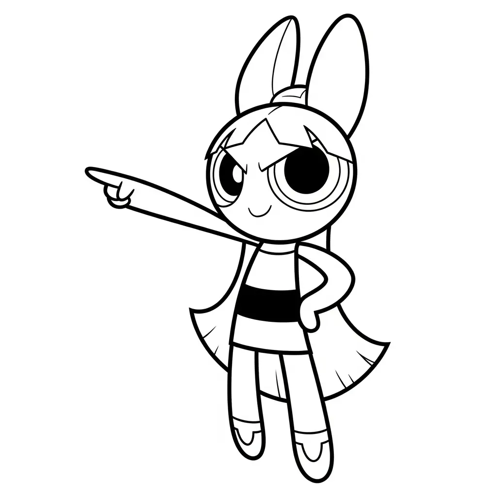 Las Chicas Superpoderosas para colorear para niño de 4 años