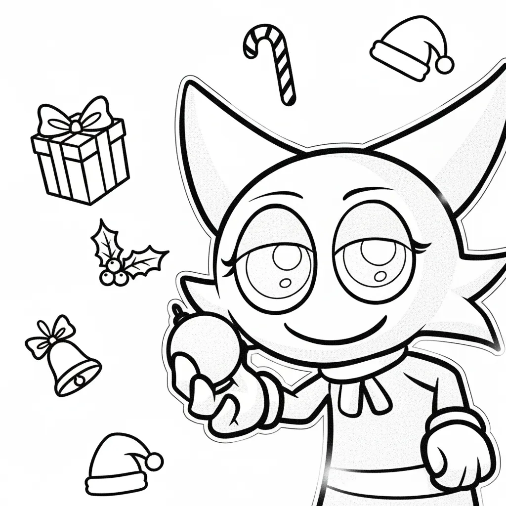 Sprunki de Navidad 10 para colorear y dibujos