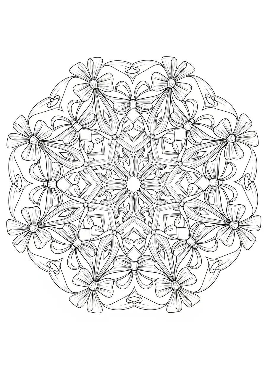 Mandala Navidad para colorear para niño de para imprimir