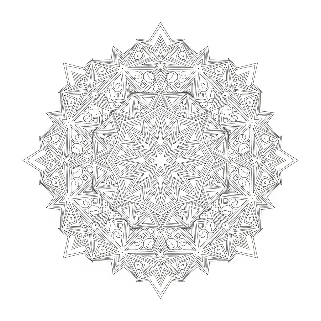 Mandala Navidad para colorear en línea gratis