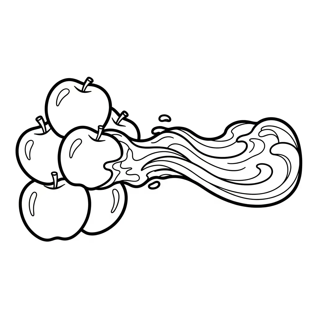 Manzanas para colorear para niños
