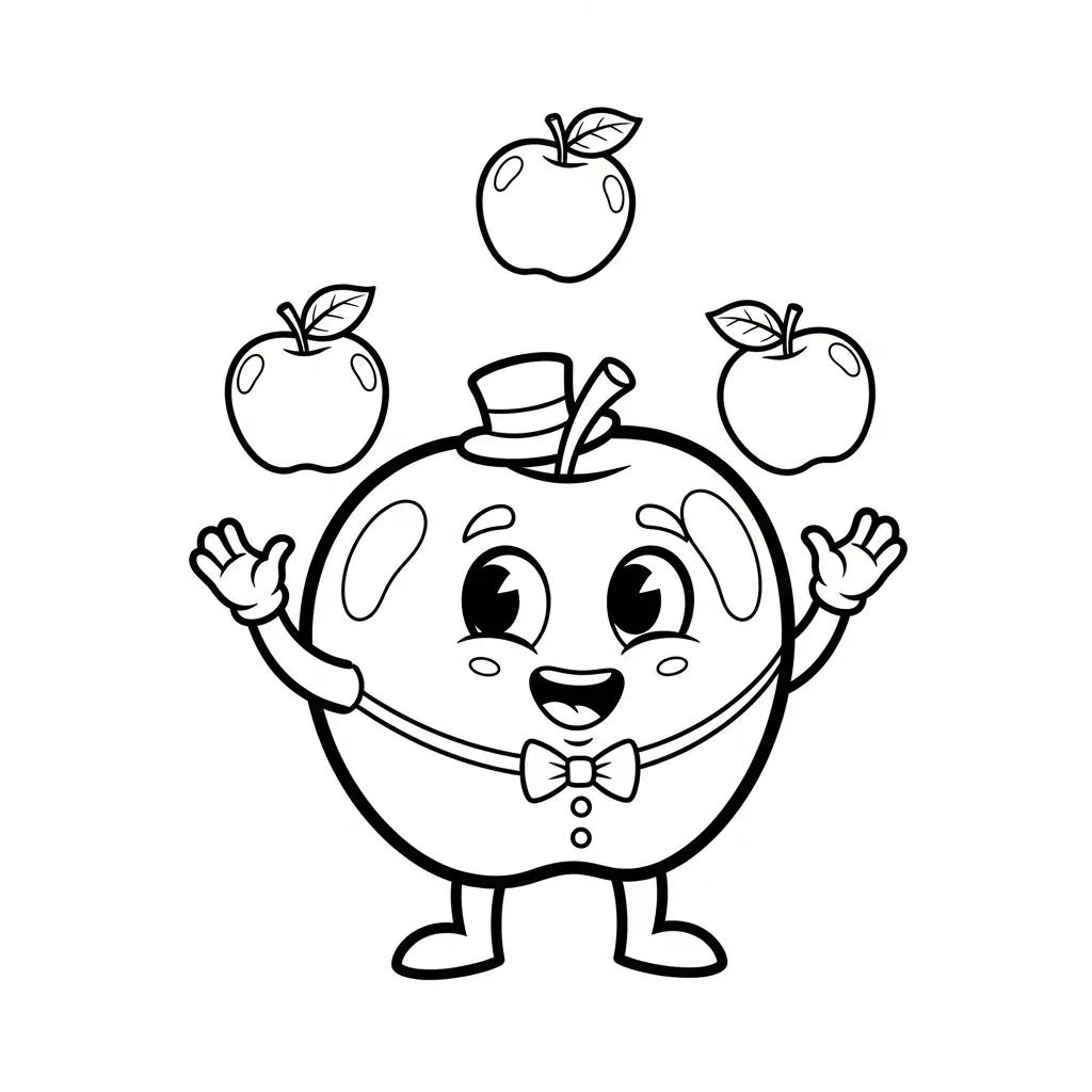 Manzanas para colorear gratis en línea